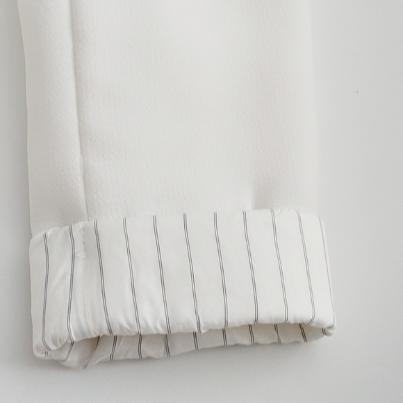 Topshop Tuxedo Blazer Ivory Suit Jacket Long Sleeve 1 Button Front Closure 4 - Picture 5 of 7